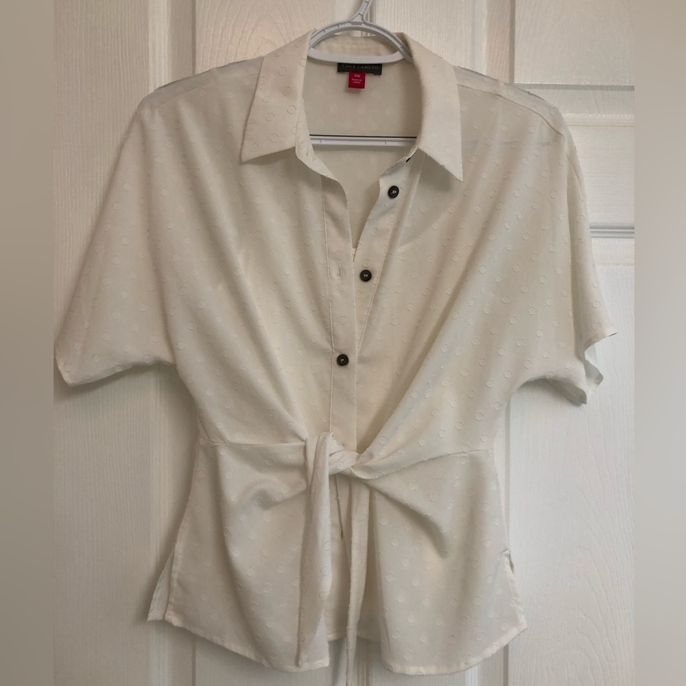 Vince Camuto Ivory Button-Down Shirt